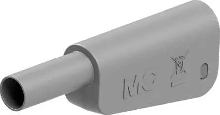 Produktfoto 1 von Staubli 4 mm Stecker Grau Prüfspitze, Kontakt Gold, 1kV 32A Lot