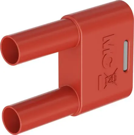 Produktfoto 1 von Staubli 4 mm Stecker Rot Laborsteckverbinder 4mm, Kontakt Nickel, 1kV 32A