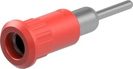 Produktfoto 1 von Staubli 4 mm Buchse Rot Prüfbuchse, Kontakt Nickel, 30V ac 25A Lot