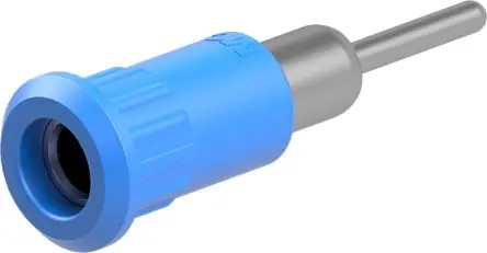 Produktfoto 1 von Staubli 4 mm Buchse Blau Prüfbuchse, Kontakt Nickel, 30V ac 25A Lot