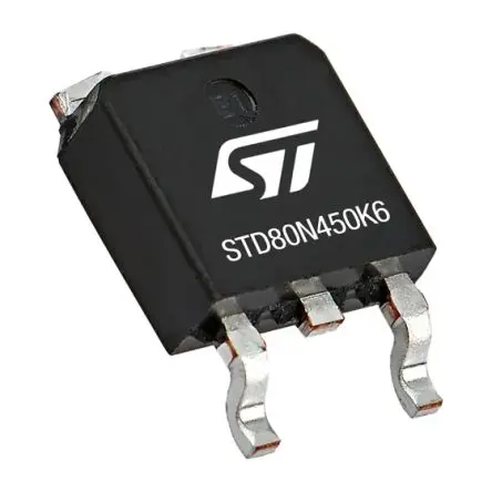 Produktfoto 1 von STMicroelectronics Typ N-Kanal, Oberfläche MOSFET Erweiterung 800 V / 10 A Band und Rolle