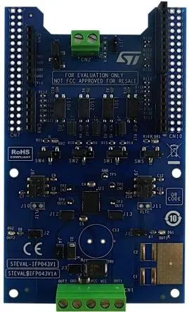 Produktfoto 1 von STMicroelectronics Dual High-Side Switch IC Evaluierungsplatine, ST STEVAL-IFP043V1 Digitale Leistung, für