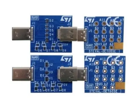 Produktfoto 1 von STMicroelectronics ST STEVAL-OET005VD Entwicklungskit STEVAL-OET005 Evaluierungskit ESD-Schutz für ECMF02-2HSMX6,