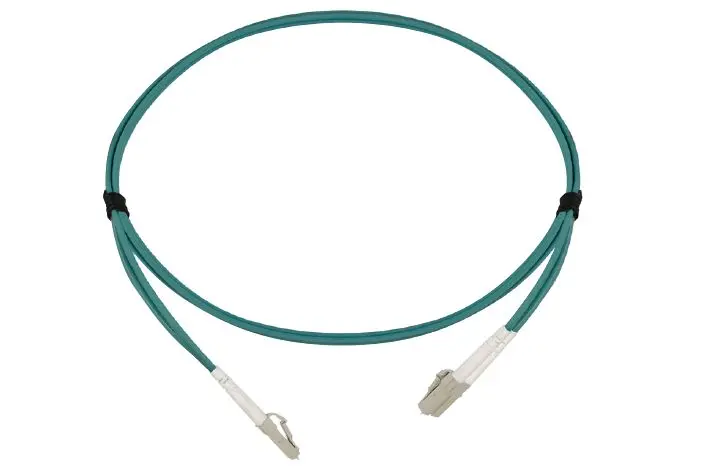 Produktfoto 1 von HellermannTyton Connectivity HT-DS-FIBRE-PATCH-LEADS-R10 LWL-Kabel 1 m 2-Fasern Aqua, Gelb 3 mm