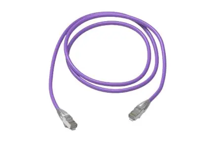 Produktfoto 1 von HellermannTyton Connectivity RJ45 Cat6a Ethernet-Kabel, 60 m, Violett S/FTP, Raucharm halogenfrei