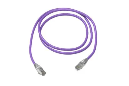 Produktfoto 1 von HellermannTyton Connectivity RJ45 Cat6a Kabel, 80 m, Violett, A RJ45 F/FTP, Raucharm halogenfrei