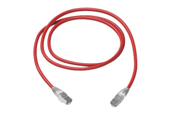 Produktfoto 1 von HellermannTyton Connectivity RJ45 Cat6a Ethernet-Kabel, 7 m, Rot S/FTP, Raucharm halogenfrei