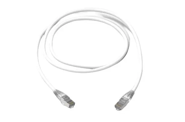 Produktfoto 1 von HellermannTyton Connectivity RJ45 Cat6a Ethernet-Kabel, 5 m, Weiß S/FTP, Raucharm halogenfrei