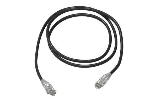 Produktfoto 1 von HellermannTyton Connectivity Kat. 6 Ethernet-Kabel, 2 m, Schwarz, A RJ45 Ungeschirmt, Raucharm halogenfrei