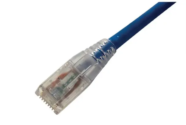 Produktfoto 1 von HellermannTyton Connectivity Kat. 6 Ethernet-Kabel, 3 m, Blau, A RJ45 Ungeschirmt, Raucharm halogenfrei