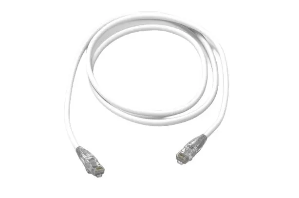 Produktfoto 1 von HellermannTyton Connectivity Kat. 6 Ethernet-Kabel, 5 m, Weiß, A RJ45 Ungeschirmt, Raucharm halogenfrei