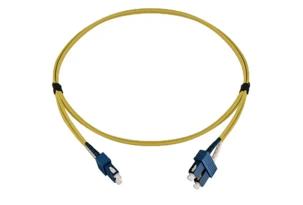 Produktfoto 1 von HellermannTyton Connectivity LWL-Kabel 5 m 2-Fasern Aqua, Gelb 3 mm