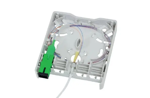 Produktfoto 1 von HellermannTyton Connectivity FWOA SC Wand Abgeschirmt Wandsteckdose, 4 x 4-fach Auslass Gerade
