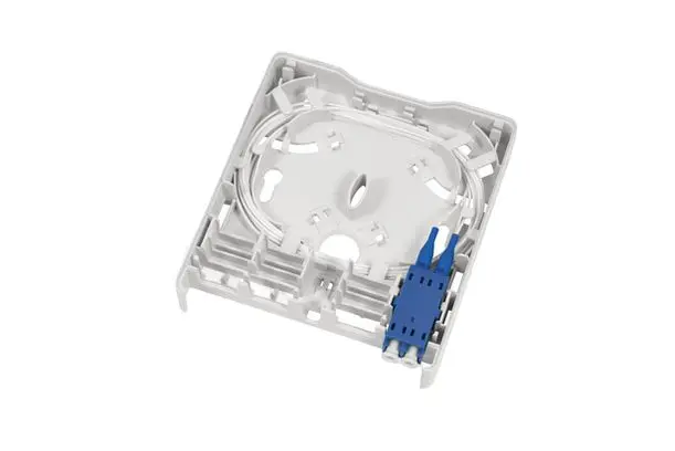 Produktfoto 1 von HellermannTyton Connectivity FWOA Wand Abgeschirmt Wandsteckdose, 1 x 2-fach Auslass Gerade