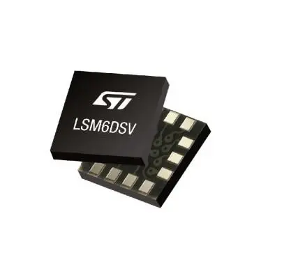 Produktfoto 1 von STMicroelectronics Trägheitssensor 3-Achsen Oberfläche 3.6 V 1.71V I2C/SPI Register CMOS LGA-14L 14-Pin