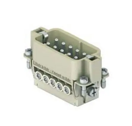 Produktfoto 1 von ILME CD Industrie-Steckverbinder Kontakteinsatz Stecker, 10-polig 16A, Schraubbefestigung für Gehäusegröße 49,16