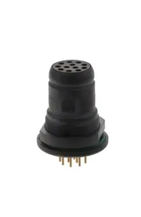 Produktfoto 1 von Amphenol Limited, TERRAPIN Rundsteckverbinder, 10-polig, 400V, Kabel Buchse, Schwarz Buchse
