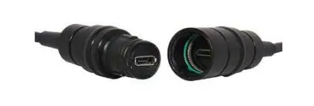 Produktfoto 1 von Amphenol Limited, Gerade TERRAPIN USB-Steckverbinder Stecker Micro-USB, Hinten USB 2.0 IP68