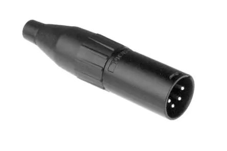 Produktfoto 1 von Amphenol Industrial Gerade 4-polig Kabel Stecker Silber Schwarz XLR-Steckverbinder, 133V