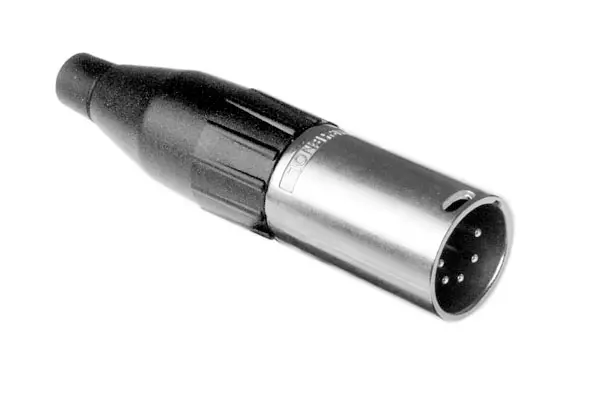 Produktfoto 1 von Amphenol Industrial Gerade 5-polig Kabel Stecker Silber Silber, Schwarz XLR-Steckverbinder, 133 V