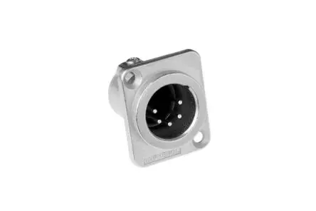 Produktfoto 1 von Amphenol Industrial Gerade 5-polig Panel Stecker Silber Silber XLR-Steckverbinder, 133V