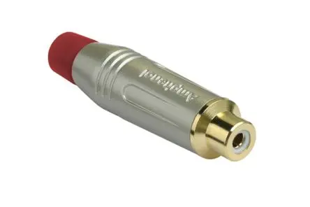 Produktfoto 1 von Amphenol Industrial Gerade Seidenmattgold Cinchbuchsen, Gold, Kabel 10A