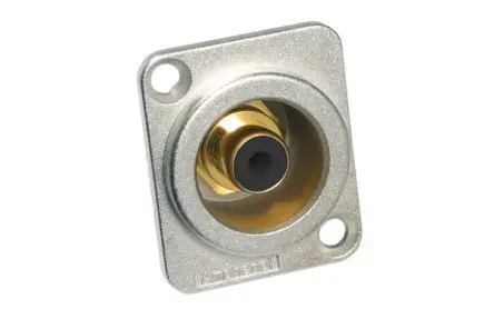 Produktfoto 1 von Amphenol Industrial Gerade Silber Cinchbuchsen, Gold, Fahrgestell 10A