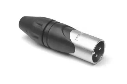 Produktfoto 1 von Amphenol Industrial Gerade 3-polig Kabel Stecker Gold Schwarz, Silber XLR-Steckverbinder, 133V