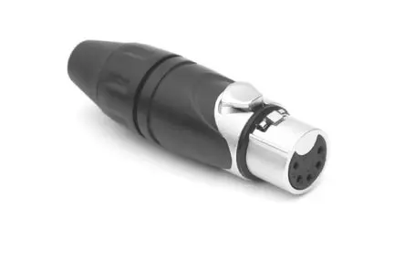 Produktfoto 1 von Amphenol Industrial Gerade 5-polig Kabel Buchse Silber Silber, Schwarz XLR-Steckverbinder, 133V