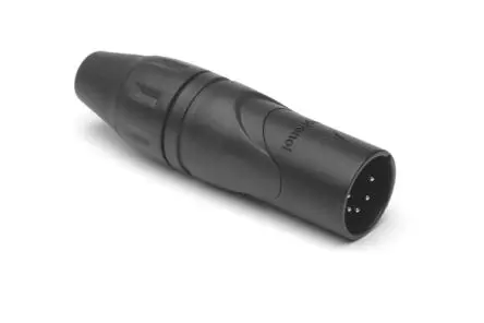 Produktfoto 1 von Amphenol Industrial Gerade 5-polig Kabel Stecker Gold Schwarz XLR-Steckverbinder, 133V