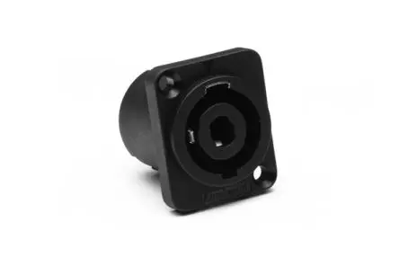 Produktfoto 1 von Amphenol Industrial 4-polig Gerade Lautsprecherstecker, Fahrgestell 30A Schwarz Lot