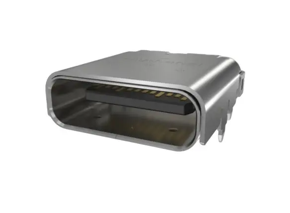 Amphenol Communications Solutions, gewinkelt USB-C-Steckverbinder Buchse USB Typ C 2, Montage von oben USB 3.2
