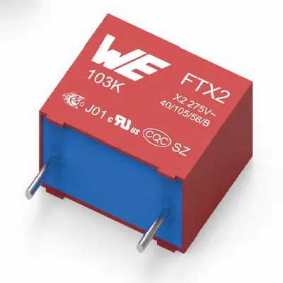 Produktfoto 1 von Würth Elektronik WCAP-FTXX Folienkondensator 2.2μF ±10% / 310V ac, THT