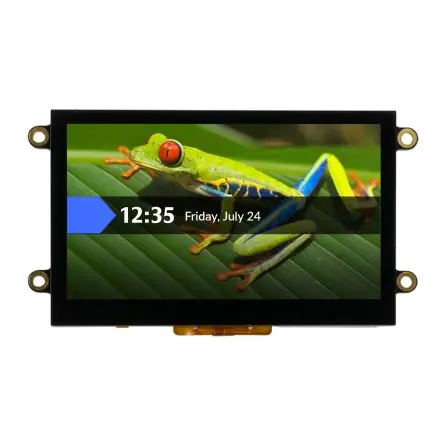 Produktfoto 1 von NEWHAVEN DISPLAY INTERNATIONAL Farb-LCD 4.3 Zoll SPI, QSPI Touchscreen Kapazitiv, 800 x 480 Pixel, 95.44 x 54.2 mm LED