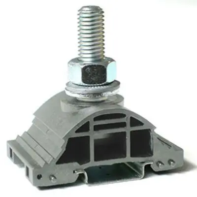 Produktfoto 1 von RS PRO Anschlussklemmenblock DIN-Schiene 1 Grau, 240 mm², 1 kV Bolzen