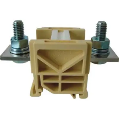 Produktfoto 1 von RS PRO Anschlussklemmenblock für Durchkontaktierung 1 Beige, 185 mm², 1 kV Bolzen