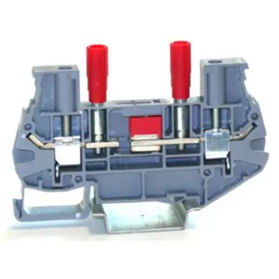 Produktfoto 1 von RS PRO Klemmlieste abtrennen 1 Grau, 6 mm², 800 V Zugfederklemme