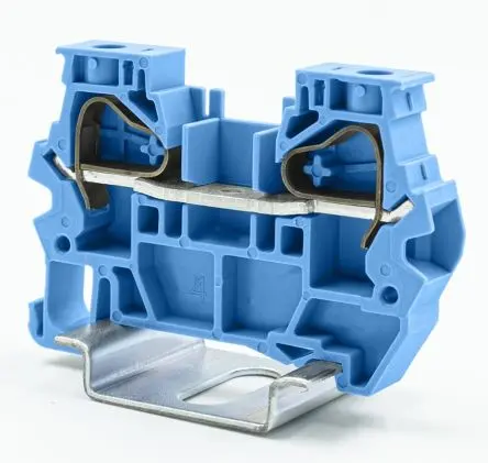 Produktfoto 1 von RS PRO Anschlussklemmenblock für Durchkontaktierung 1 Blau, 6mm², 1kV Federanschlussklemme