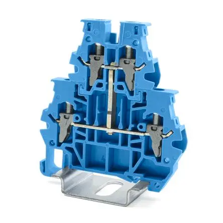 Produktfoto 1 von RS PRO Klemmlieste abtrennen 1 Blau, 4mm², 1kV Klemme
