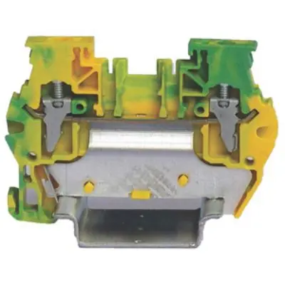 Produktfoto 1 von RS PRO Schutzleiterklemme, DIN-Hutschiene, 1-polig, 24/10 AWG, 4 mm² Klemme, Gelb, Grün Polyamid 66