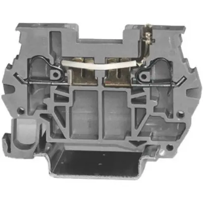 Produktfoto 1 von RS PRO Bauteil-Anschlussklemmenblock 1 Grau, 4 mm², 300 V Federanschlussklemme