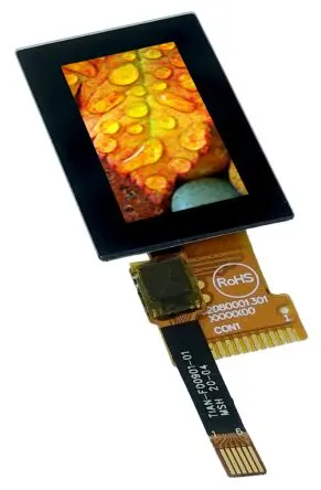 Produktfoto 1 von Display Visions TFT-LCD-Anzeige 0.96 Zoll SPI Touchscreen, 16 x 80 Pixel, 10.8 x 21.696 mm LED