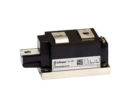 Produktfoto 1 von Infineon Zweifachthyristormodul 330 A 1600 V, Gate-Trigger 200 mA 10000 A 1.28 V