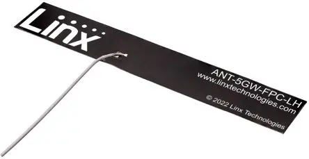 Produktfoto 1 von Linx ANT-5GW-FPC-LH Antenne, LTE, 5G, Mobilfunk-IoT (LTE-M), NB-IoT, Innen-, Plattenbefestigung, MHF1/U.FL-Stecker oder