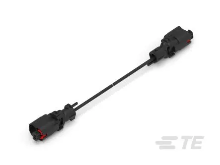 Produktfoto 1 von TE Connectivity 2 2362353 Kabel assembliert Typ F 2 Stecker / Stecker, 3 m
