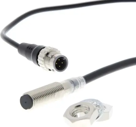 Produktfoto 1 von Omron M8 Induktiver Näherungssensor, Gewinderohr 2-adrig / 100mA, 3 mA 3 mm, IP67, IP67G, IP69K 30 V dc
