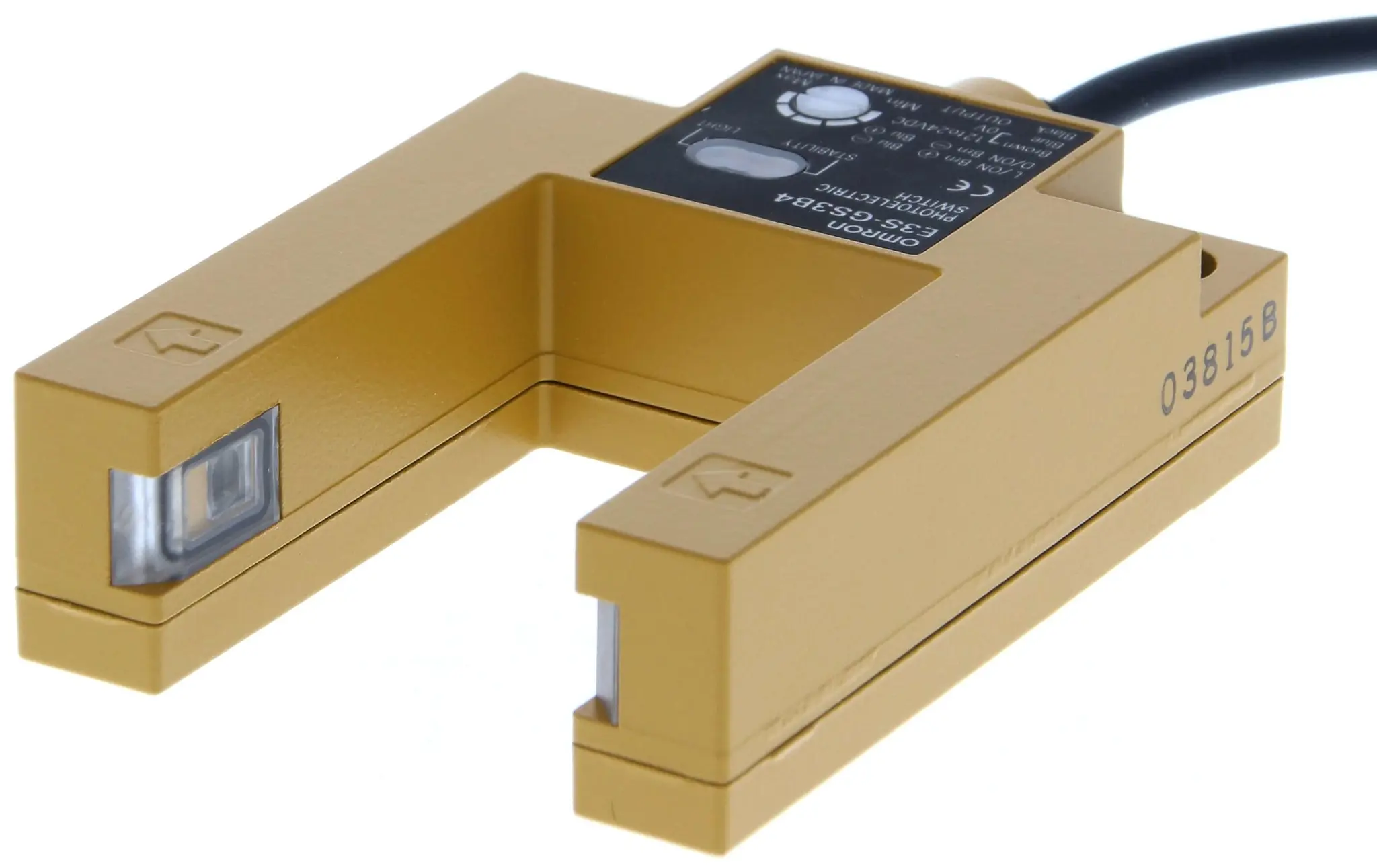 Produktfoto 1 von Omron Optischer Sensor, Durchgangsstrahl, Bereich 30 mm, NPN Ausgang, Anschlusskabel, Hell-/dunkelschaltend
