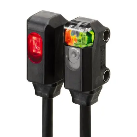 Produktfoto 1 von Omron E3T Kubisch Optischer Sensor, Durchgangsstrahl, NPN Ausgang, Kabel