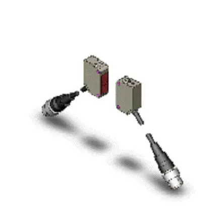 Produktfoto 1 von Omron E3Z Rechteckig Optischer Sensor, Durchgangsstrahl, PnP Ausgang, 4-polig M12