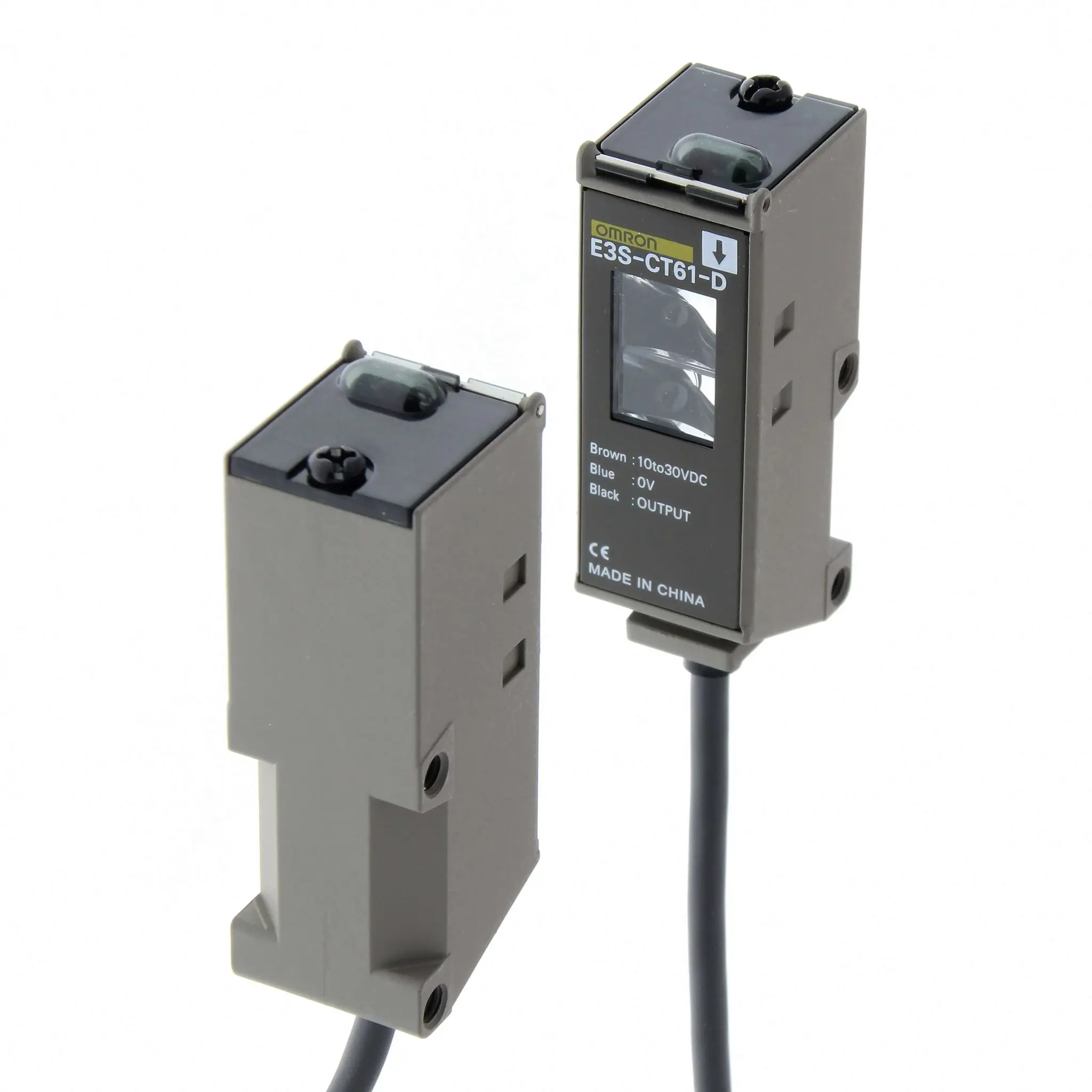 Produktfoto 1 von Omron Kubisch Optischer Sensor, Durchgangsstrahl, Bereich 30000 mm, NPN/PNP Ausgang, Anschlusskabel,